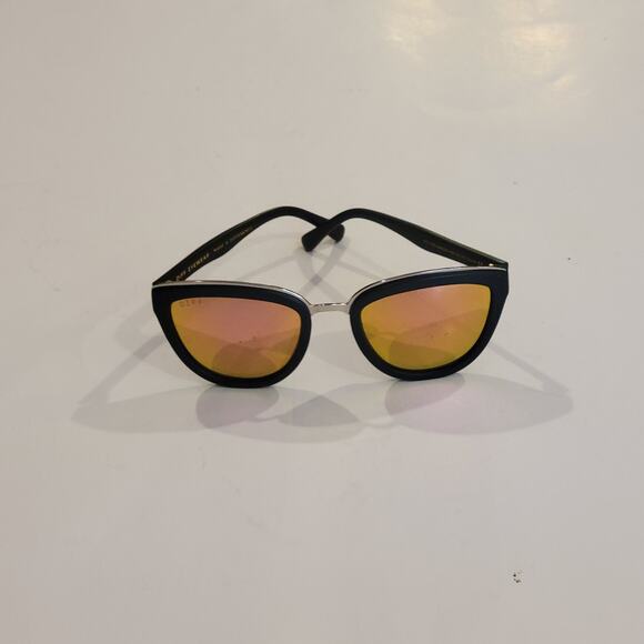 Diff Eyewear Cateye Rose Pink Polarized Mirrored Sunglasses MB-PK07P. - Picture 9 of 11